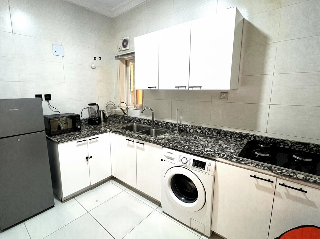 Modern fully-fitted kitchen